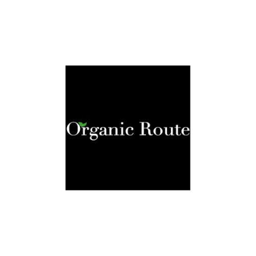 Logo of Organic route. Shows a plant and leaves